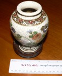 Antique Japanese Satsuma vase Closoinne inlay. Click for more information...