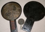 2 Japanese Antique mirrors in original case. Click for more information...