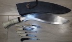 Nice antique Gurkha Kookrie Kukri with multi tools. Click for more information...