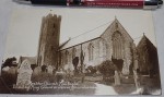 Old postcard Monkton Church Pembroke. Click for more information...