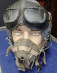 Vietnam war dated Type G Raaf Raf pilots helmet goggles and mask. Click for more information...