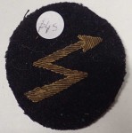 3315 ww2 German cloth insignia bullion thread. Click for more information...