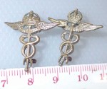 3626 Pair of KC Medical collar badges. Click for more information...