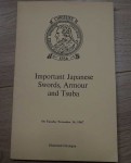 a2403 Important Japanese swords etc 1967 Christies catalogue. Click for more information...