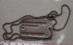 US Dog tag Floyd Conyers. Click for more information...